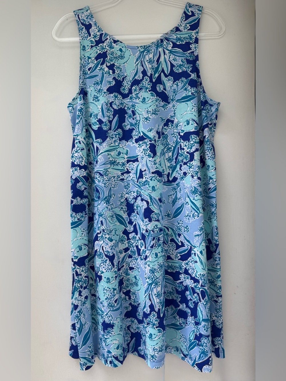 EUC💙 Lilly Pulitzer Blue Koala Kristen Dress sz L